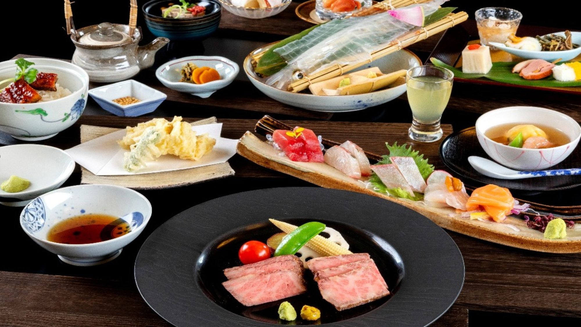 ＜東館泊2食付＞夏限定「松風」ディナーフェア　烏賊・佐賀牛・三瀬鶏を味わう夕涼み会席＆朝食バイキング